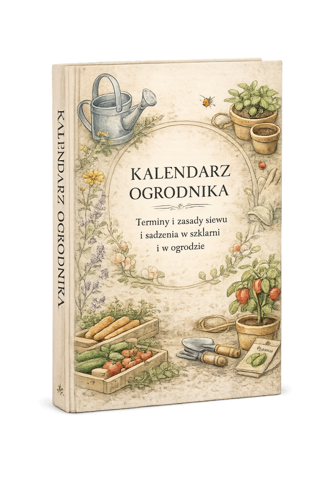 Okładka ebooka Kalendarz Ogrodnika 2026 – terminy i zasady siewu i sadzenia w szklarni i ogrodzie