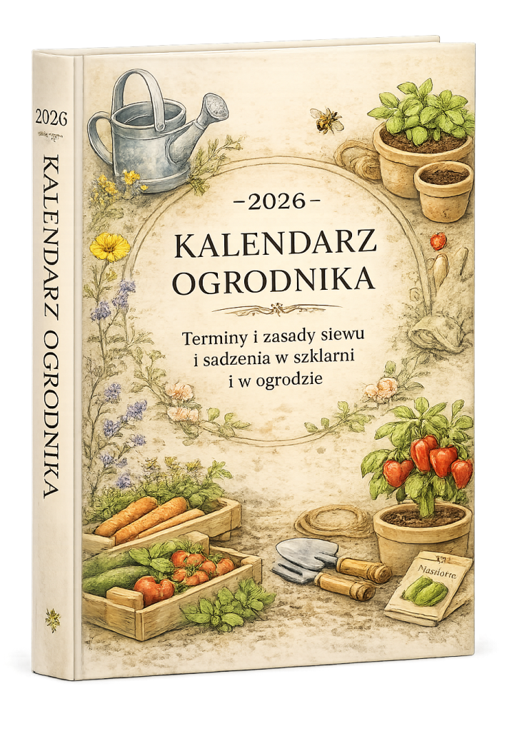 Okładka ebooka Kalendarz Ogrodnika 2026 – terminy i zasady siewu i sadzenia w szklarni i ogrodzie